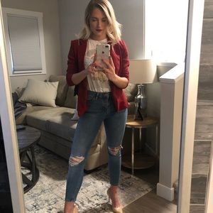 Rose Red Blazer ♥️